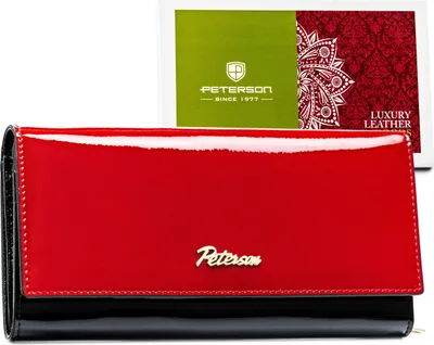 Produktbild von Peterson Geldbörse sk. PTN 1N-409-6709 Schwarz-Rot