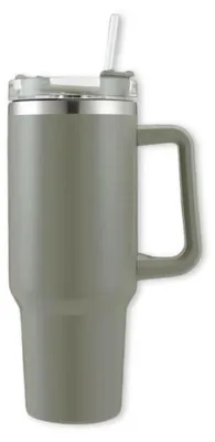 Produktbild von Thermosbecher mit Strohhalm TERMOS 1000 ml, grau