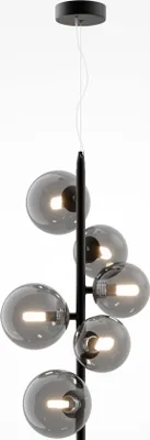 Produktbild von Maytoni Pendelleuchte Dallas Schwarz, 6xG9, exkl. Leuchtmittel
