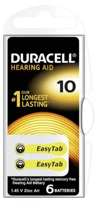 Produktbild von Duracell Hörgerätebatterie 15070636 6er Blister
