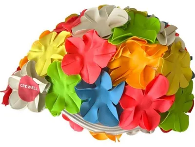 Image de Crowell - Bonnet de bain pour femmes PP12744 (taille unique) (multicolore)
