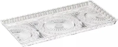 Zdjęcie produktu dla Tablett Kunststoff, Kristalloptik, Höhe: 22 mm, Länge: 340 mm, Breite: 180 mm