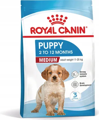 Zdjęcie produktu dla Royal Canin Medium Puppy, Szczenięta, Kukurydza, Drób, 4 kg