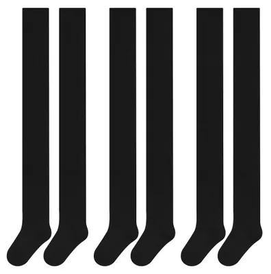 Imagen del producto de Paquete de 3 calcetines para niños, marca Libella, para niños, de punto, de algodón, de color liso