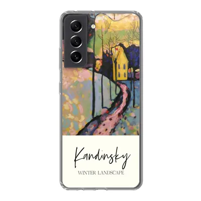Produktbild von MuchoWow® Handyhülle Schutzhülle Hülle für Samsung Galaxy S21 FE Winterlandschaft - Wassily Kandinsky Silikon Softcase Handy Hülle - Mobiltelefonhülle