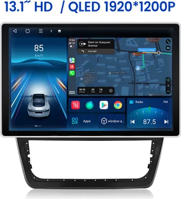 Produktbild von 13.1''Carplay GPS Navi Andriod 12 Autoradio Für Skoda Yeti 2008-2013 WIFI BT RDS DSP 2 Din 4+64G DAB+