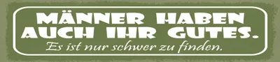 Produktbild von vianmo Holzschild 10x46 cm Männer haben auch ihr Gutes