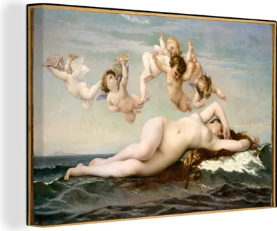 Obrázok produktu pre OneMillionCanvasses® - Obrazy na plátne - 140x90 cm, Zrodenie Venuše - maľba od Alexandre Cabanel, nástenná dekorácia