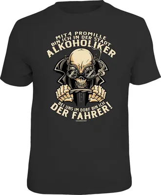 Produktbild von T-Shirt Promille aus 100% Baumwolle, Größen S-XXL, Standard 100