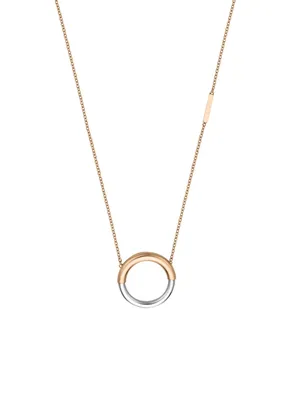 Produktbild von Esprit ESNL00322342 Damen Collier Tint Necklace Bicolor Rose 45 cm
