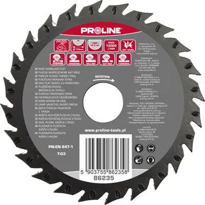 Obrázek produktu pro Proline Tools 86236, 12,5 cm, 1 kusů