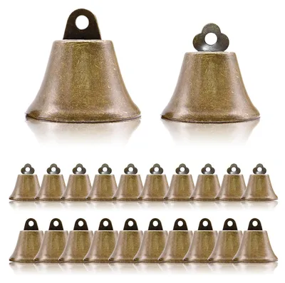Bastelglocken 20 Stück, 26 mm & 38 mm, Bronze, für DIY und Dekoration
