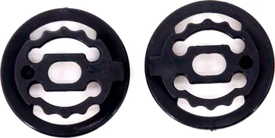 Produktbild von CP Screw Support Button (ovales loch) - CP Skihelm Schrauben-Set support ring schwarz - passend für CP Skihelm mit Visier
