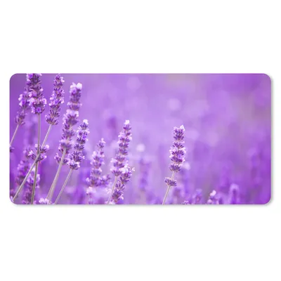 Produktbild von MuchoWow® Schreibtischunterlage Lavendel - Nahaufnahme - Blumen - Lila 80x40 cm - XXL Mauspad - Gaming Mauspad