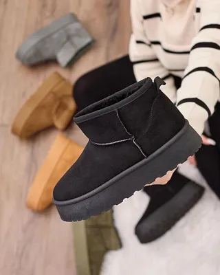 Produktbild von Royalfashion Schwarz Damen Plateau Schneestiefel Ersinella, Größe 37