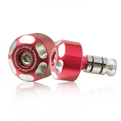 Produktbild von Lenkergewichte LOGO Alu 6061 rot