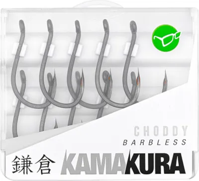 Produktbild von Korda Kamakura Choddy Barbless Hooks - 10 Karpfenhaken, Größe:8