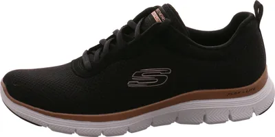 Produktbild von Skechers Flex Appeal 4.0 sportlicher Schnürer Schwarz