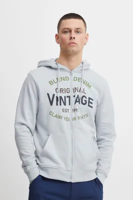 Produktbild von Blend 20715054 Herren Sweatjacke Kapuzenjacke Hoodie mit Kapuze und Reißverschluss Print