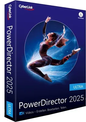 Produktbild von Cyberlink PowerDirector 2025 Ultra / 1 Gerät / Dauerlizenz / BOX
