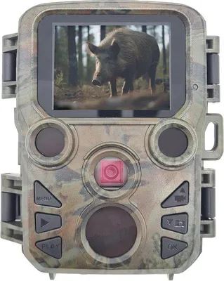 Productafbeelding van Miniatuur wildcamera 12MP Full HD met PIR-bewegingssensor en nachtzicht