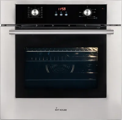 Produktbild von KKT KOLBE Einbaubackofen 60 cm | 70L | 3kW | Heißluft | Teleskopauszüge | Automatik-Timer | 2-fach Wärmeschutzverglasung | Kindersicherung | Knebelbedienung | BO8810SS