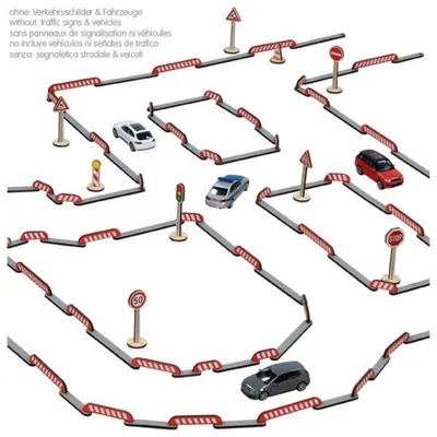 Produktbild von Goki FlexiRoads Spielset Straßenbau - flexibles Straßensystem Spielzeug