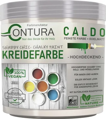 Produktbild von Contura BeGreen 250ml. Kreidefarbe Shabby Chic Möbellack - 02 Englisch Altweiß