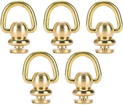 Produktbild von Metallische Klinkbouten-Schrauben-Set - 5 Sätze - Gold - 10x5mm