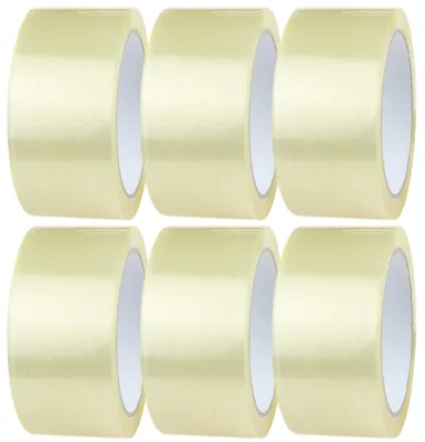 Productafbeelding van Verhuisdoos Verpakkingstape 48 mm x 66 m, 6 Rollen, Sterke Plakband, voor Verhuisdozen, voor