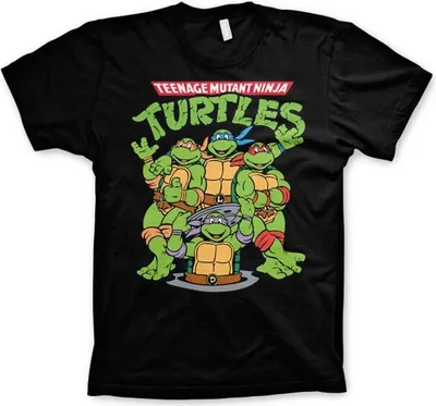 Immagine prodotto di Maglietta del gruppo TMNT - Grande - Nero