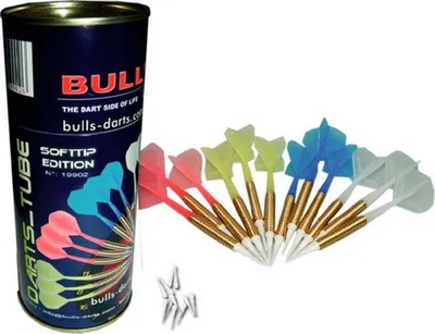 Produktbild von 12 Stück Qualitäts - Softdarts, Dartpfeile von Bull´s Darts
