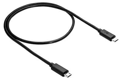 Image de Akyga, Câble de charge et de synchronisation Micro USB / Micro USB 60cm, Noir
