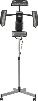Zdjęcie produktu dla Suszarka do włosów do salonów, 4 lampy grzewcze, regulacja temperatury, czarna