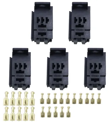5-Pin Relaisanschluss 5er-Pack Nylonblock 4,8/6,3 mm