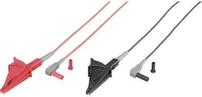 Produktbild von VOLTCRAFT MSL-507 Messleitung Stecker 4 mm Krokoklemmen 1.00 m Schwarz, Rot 1 St.