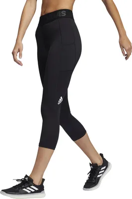 Immagine prodotto di Leggings sportivi Adidas TechFit 3/4 da donna, colore nero, taglia XS