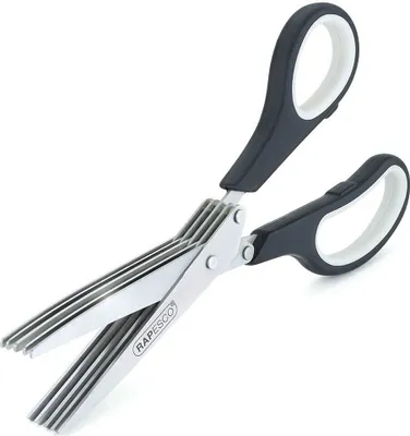 Produktbild von RAPESCO Kräuterschere / Papierschredder-Schere 200 mm schwarz / hellgrau