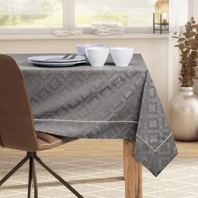 Zdjęcie produktu dla Obrus bawełniany MAYA mankiet  + lamówka 140X200 kakaowy DecoKing