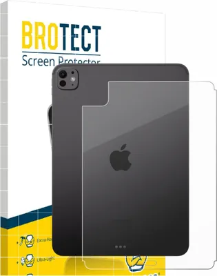 Produktbild von BROTECT Schutzglas für Apple iPad Pro 11" 2024 / 2025 (Rückseite) Schutzfolie Panzer Folie Glas Display Schutz klar