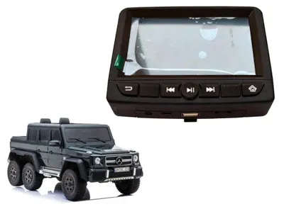 Image de Panneau LCD Leantoys pour voiture MP4, compatible avec la Mercedes G63 (SX1888)