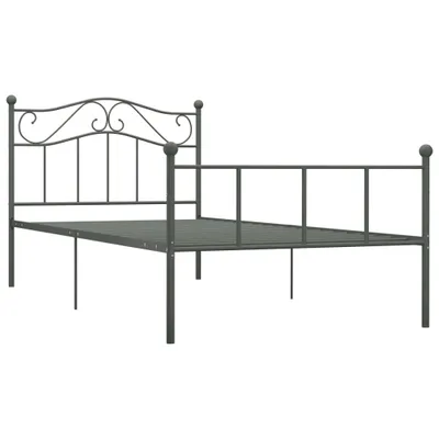 Produktbild von “2026 Moderne“Bettgestell Grau Metall 90×200 cm - Bettrahmen Klassische Betten - Designermöbel 4886146