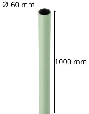 Immagine prodotto di Palo Illuminazione Esterna 1000 mm Diametro 60 mm - Colore Salvia