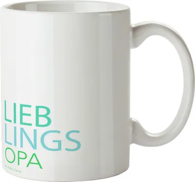 Produktbild von Mr. & Mrs. Panda Trinkbecher Opa - Weiß - Geschenk, Kleinigkeit, Teepott, Spruch, Großvater, Kaffeetasse, Bester, Tasse, Geschenkidee, Becher, Kaffeebecher, Teetasse