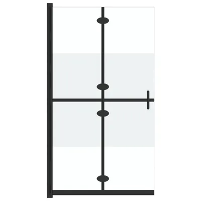 Zdjęcie produktu dla vidaXL Składany parawan prysznicowy Półmatowe szkło ESG 100x190 cm