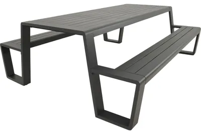Productafbeelding van Picknickset Estilo anthraciet 220cm