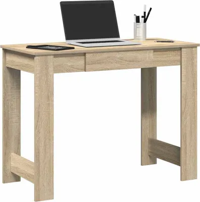 Image de Bureau chêne sonoma 100x45x75 cm bois d'ingénierie