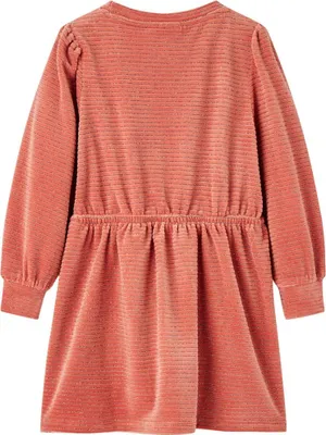 Produktbild von vidaXL Kinderkleid mit Langen Ärmeln Mittelrosa 116