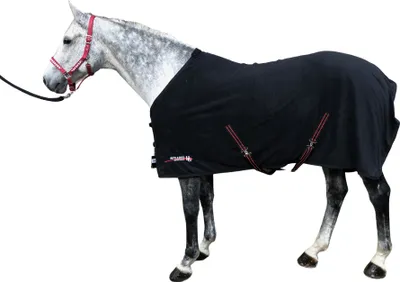 Produktbild von Horse Guard Infrarot Fleecedecke Pferde Abschwitzdecke schwarz versch. Größe , Größe:145 cm