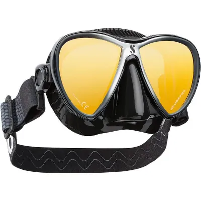 Produktbild von Scubapro Tauchermaske Synergy Twin Trufit, schwarz, verspiegelt